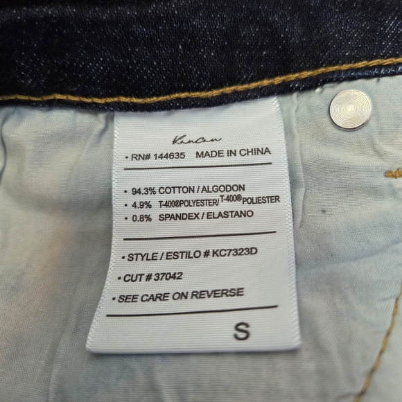 KanCan Midnight Blue Frayed Jean Shorts - Picture 10 of 10